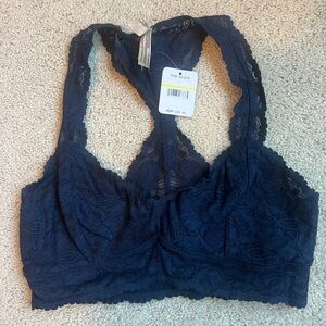 Free People NWT Racerback Bralette | Navy